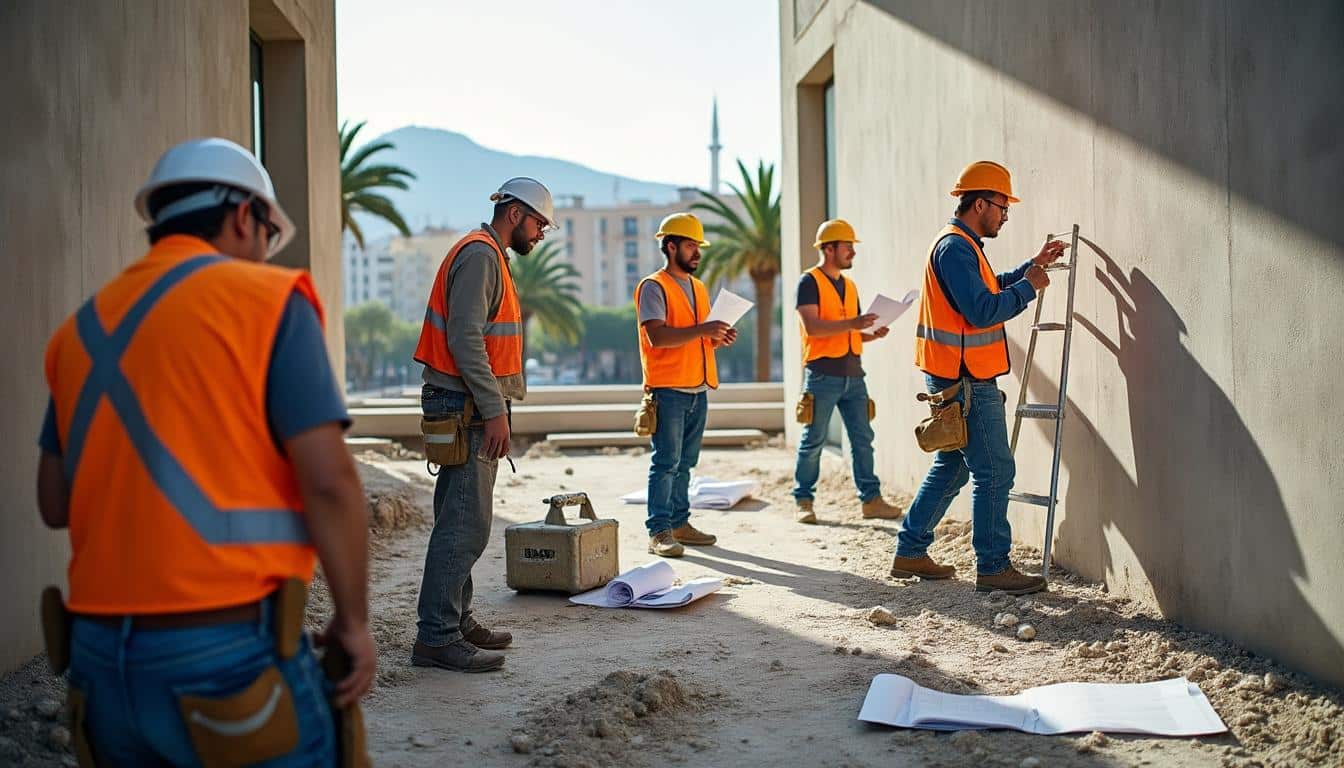 Illustration: Les différents métiers du BTP couverts par Crit à Nice