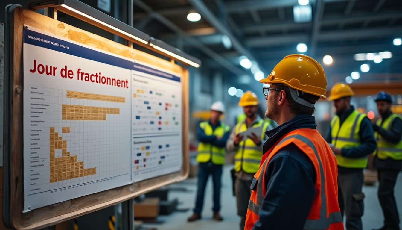 Illustration: 1/6 : Saisir le fonctionnement du jour de fractionnement dans le secteur du BTP