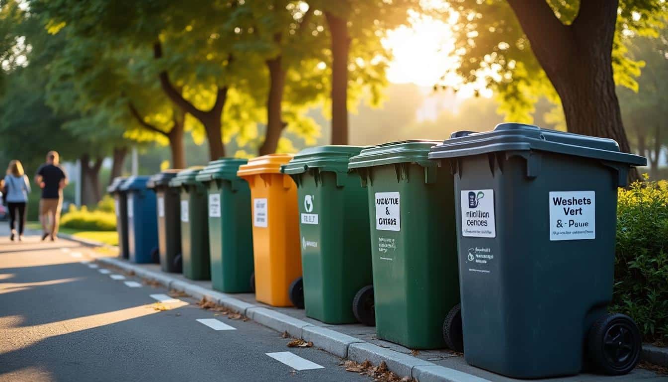 Illustration: Comprendre les volumes et tailles standards des poubelles selon leur usage