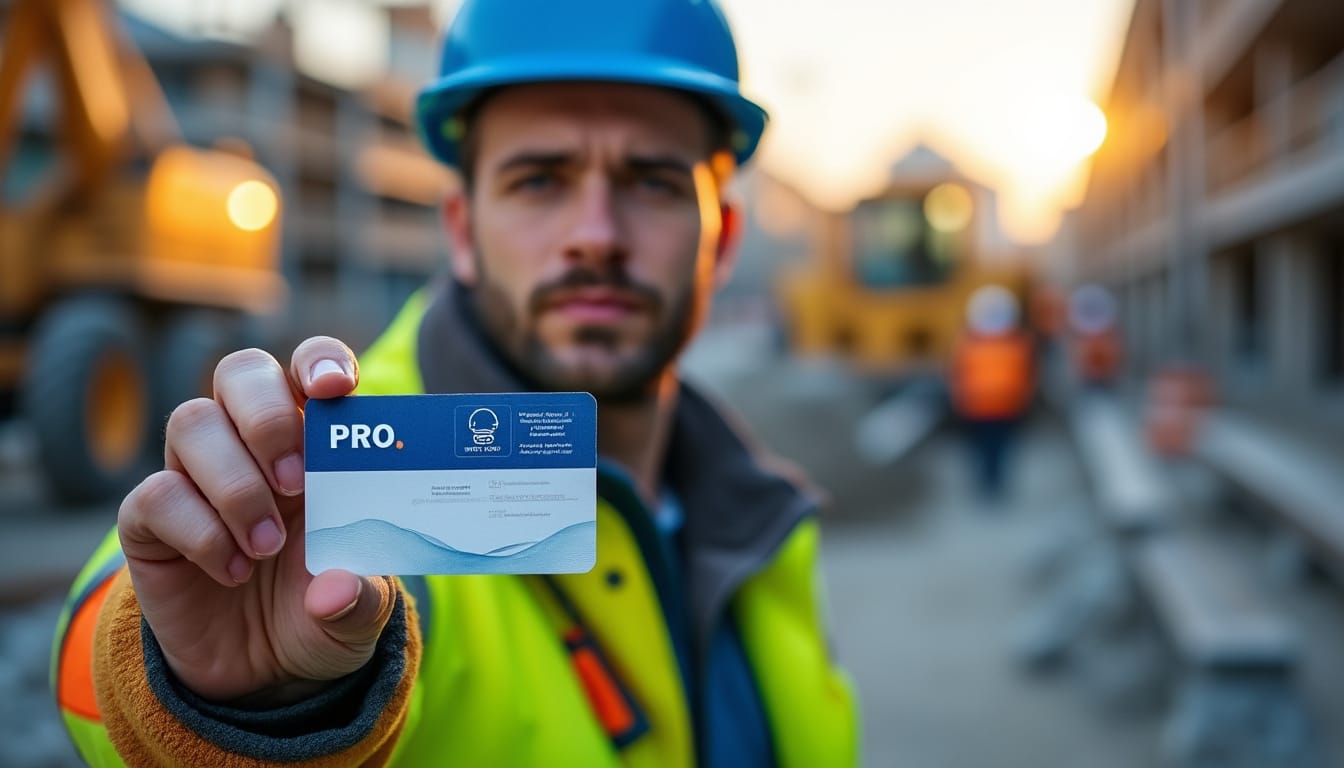 Illustration: Comprendre la carte professionnelle dans le secteur du bâtiment et des travaux publics