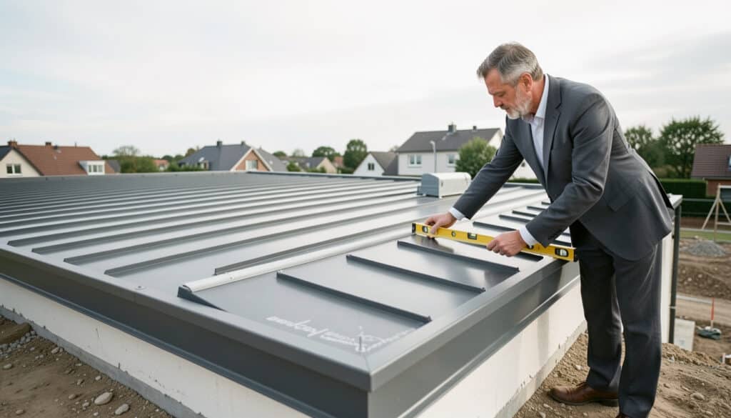 Toiture plate en bac acier : prix, pente et isolation